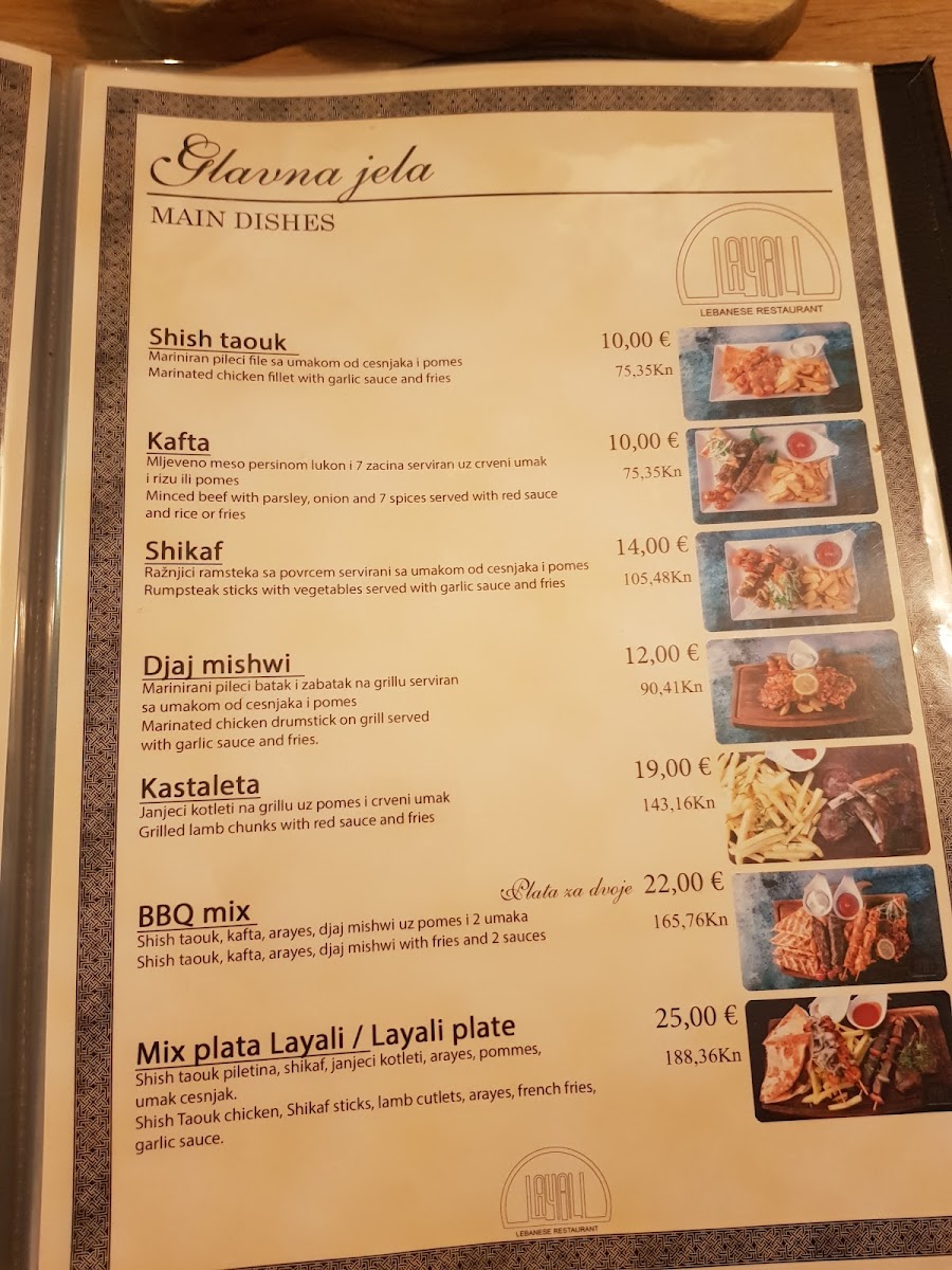 Layali Lebanese Restaurant Menu - Image 6